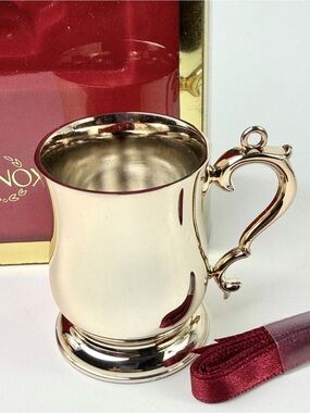 Lenox Williamsburg Cheers Mini Tankard Ornament Silver Plated Boxed Colonial Mug